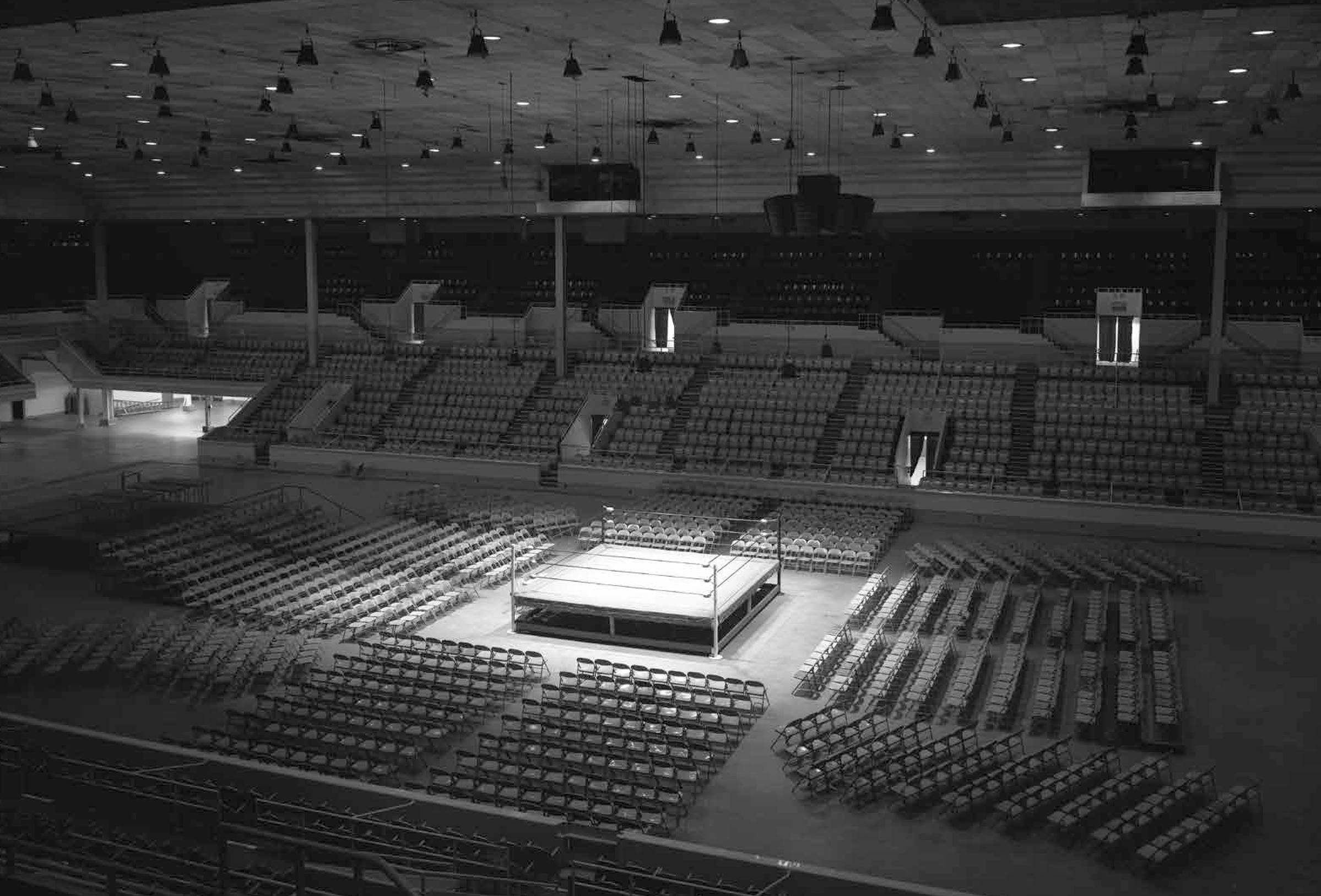 Empty Wrestling Ring